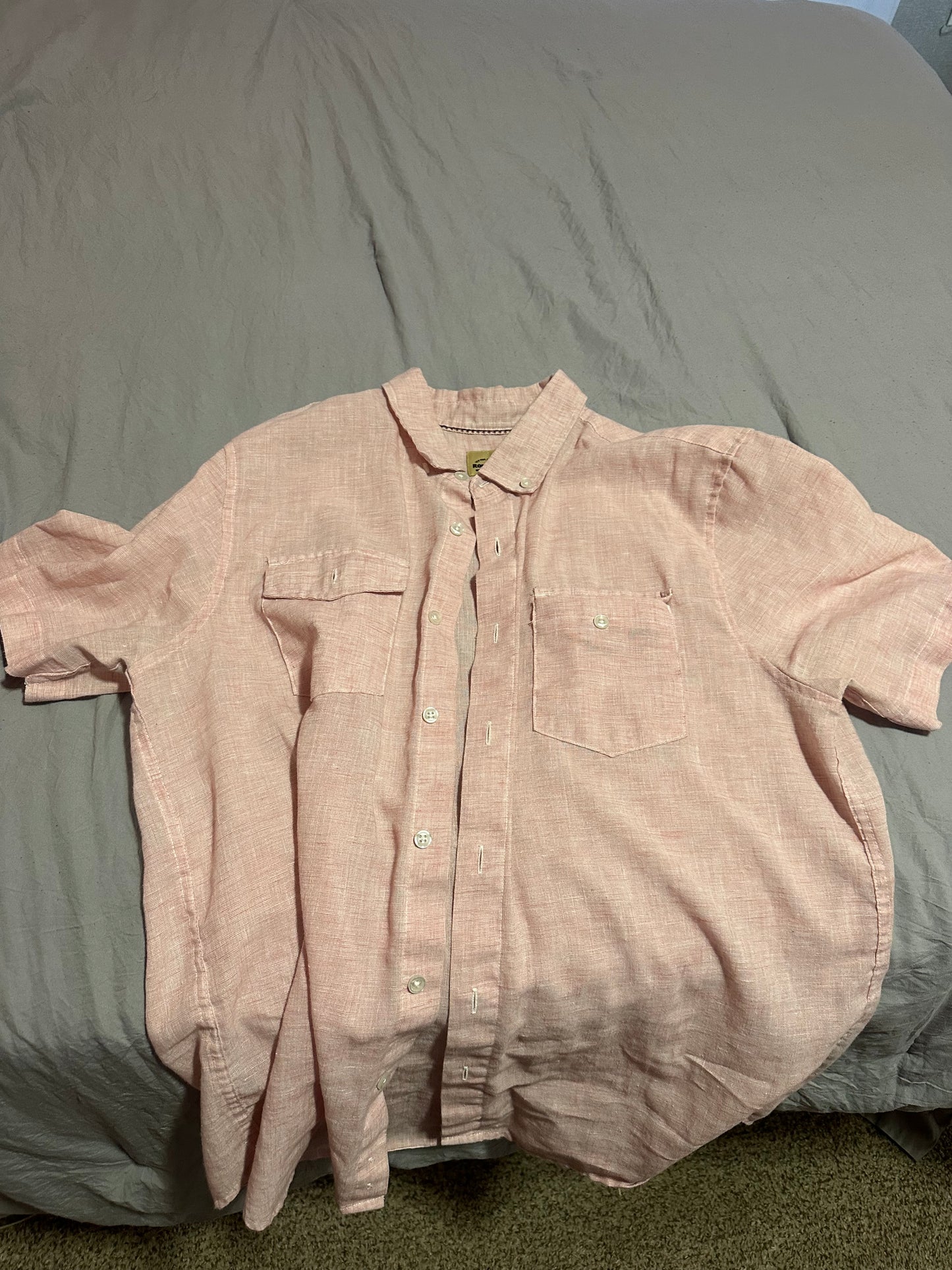 Roebuck and Co Button Up Pink